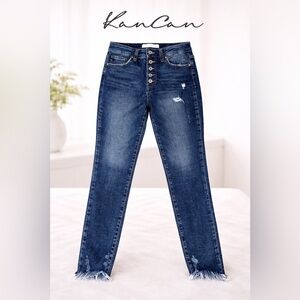 KanCan Dark Blue Straight Leg Jeans